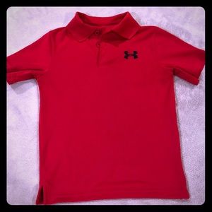 Boys Under Armour polo shirt. Loose size S